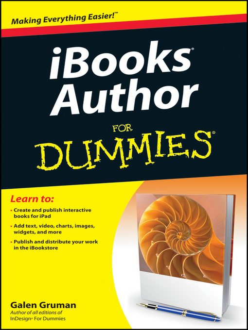 Title details for iBooks Author For Dummies by Galen Gruman - Available